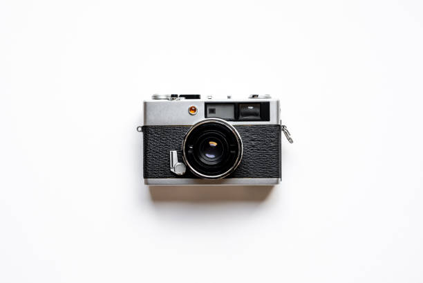 istock Vintage classic camera mockup for design key visual commercial ads and flat lay art work 1929876011
