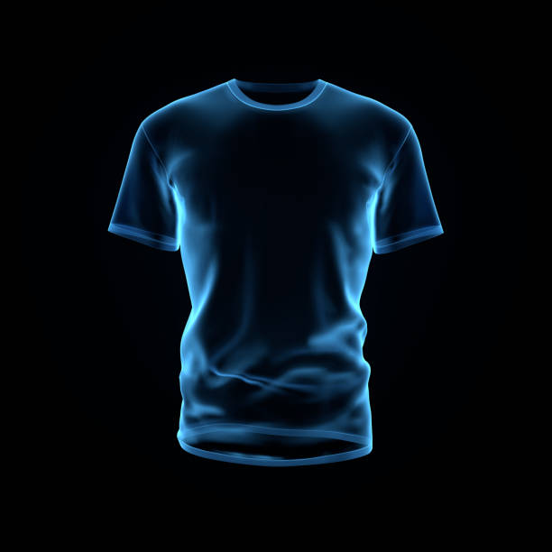 istock X-Ray Men's T-Shirt Isolated Over Black Background. Creative Layout. MockUp and Space for Text and Logo Company. Business Concept. 1929879745