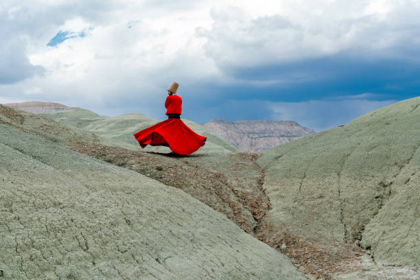 istock sufi whirling (Turkish: Semazen) is a form of Sama or physically active meditation which originated among Sufis. 1929880576