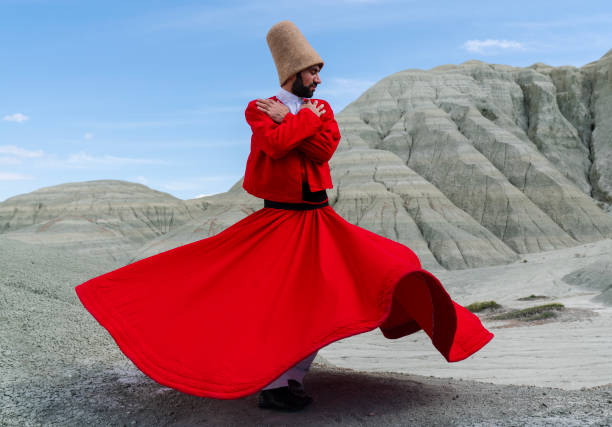 istock sufi whirling (Turkish: Semazen) is a form of Sama or physically active meditation which originated among Sufis. 1929880636