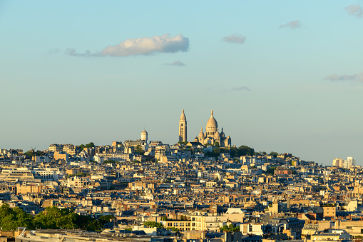 Facade of the Sacre-Coeur Basilica in Paris