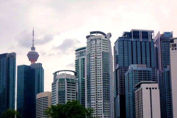 Cityscape view of Kuala Lumpur with Menara Kuala Lumpur Tower