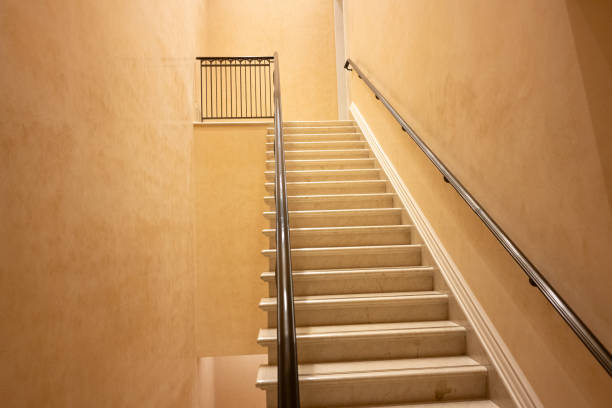 The marble staircase of the passage