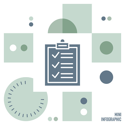 Graphical Checklist Checklist Mini Infographic Design Stock Illustration - Download Image ...