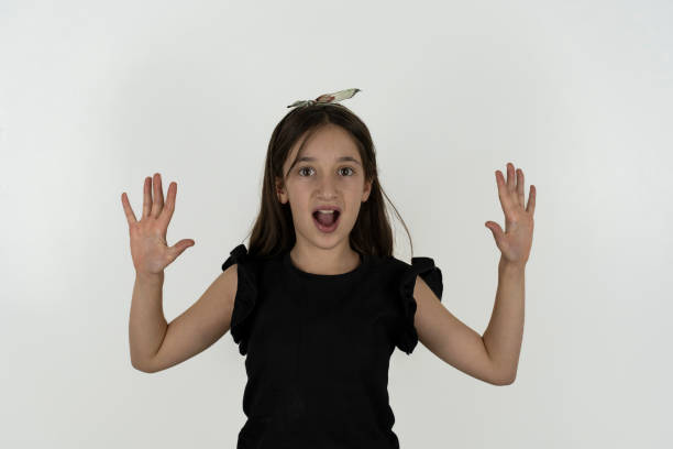 Asian Girl making faces