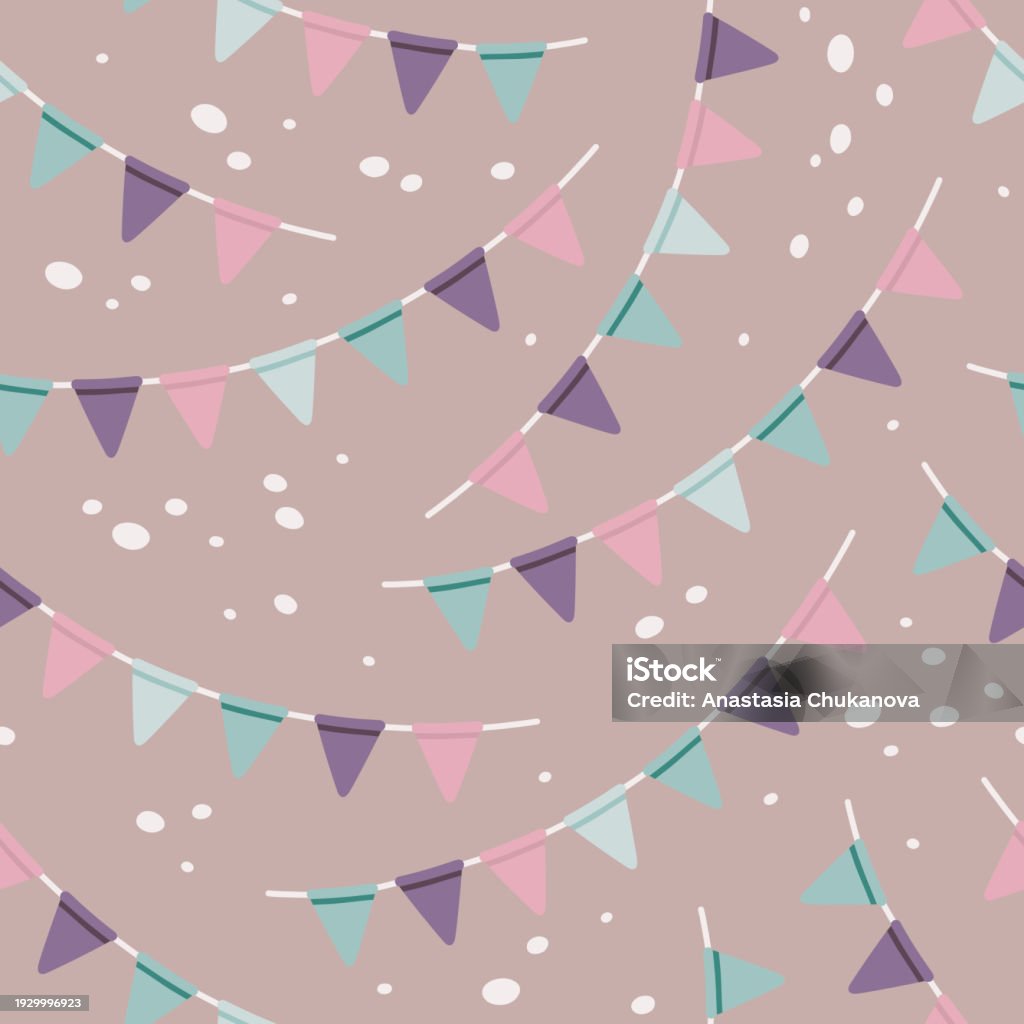 Pastel Racing Flag Background Party Flags Pattern Stock Illustration - Download Image Now - Abstract ...