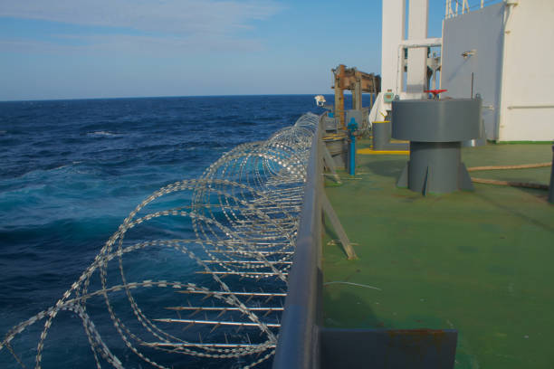 istock Vessel hardening done with razor wire and spikes 1930013904