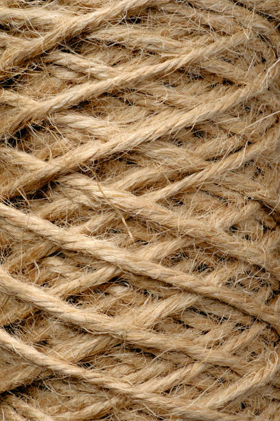 istock Roll of thin rough natural jute or hemp cord 1930030978