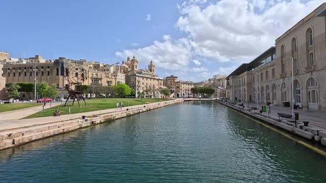 Bormla Waterfront In Cospicua In Malta
