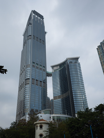 Hong Kong, China - January 11 2024: Nina Tower in Tsuen Wan, Hong Kong.