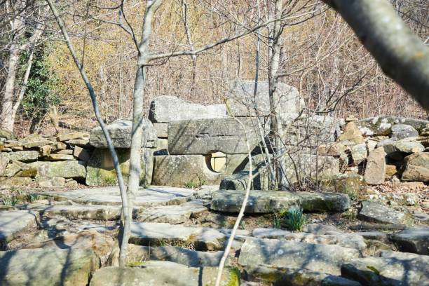 istock A wild dolmen in the forest. Ancient burial structures. 1930217700