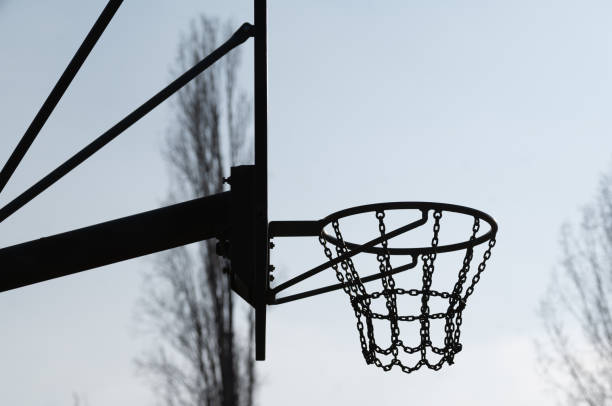 istock Outdoor basketball hoop 1930277744