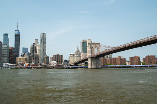 The Brooklyn Bridge is an iconic suspension bridge located in New York City, connecting the boroughs of Manhattan and Brooklyn. It is a symbol of the city's architectural and historical significance, offering breathtaking views of the skyline and the East River.