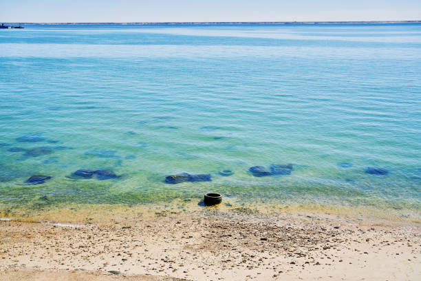 Dakhla city harbor with a calm nice blue water