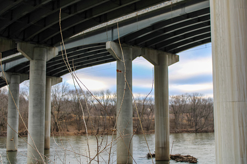 Under A Bridge In Rural Countryside