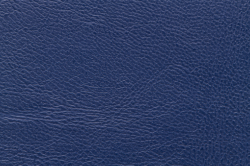 Blue imitation artificial leather texture background. Abstract