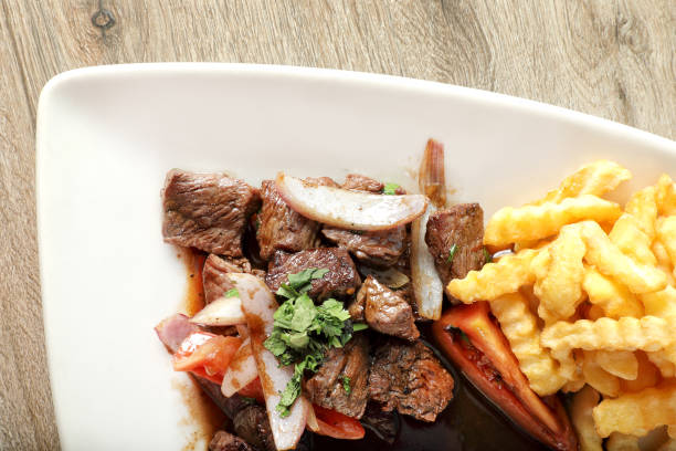 Peruvian sauteed Beef Strips and Fries