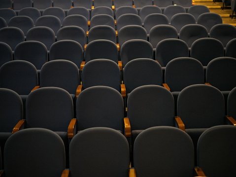 Seat row Business seminar in Auditorium Education concept