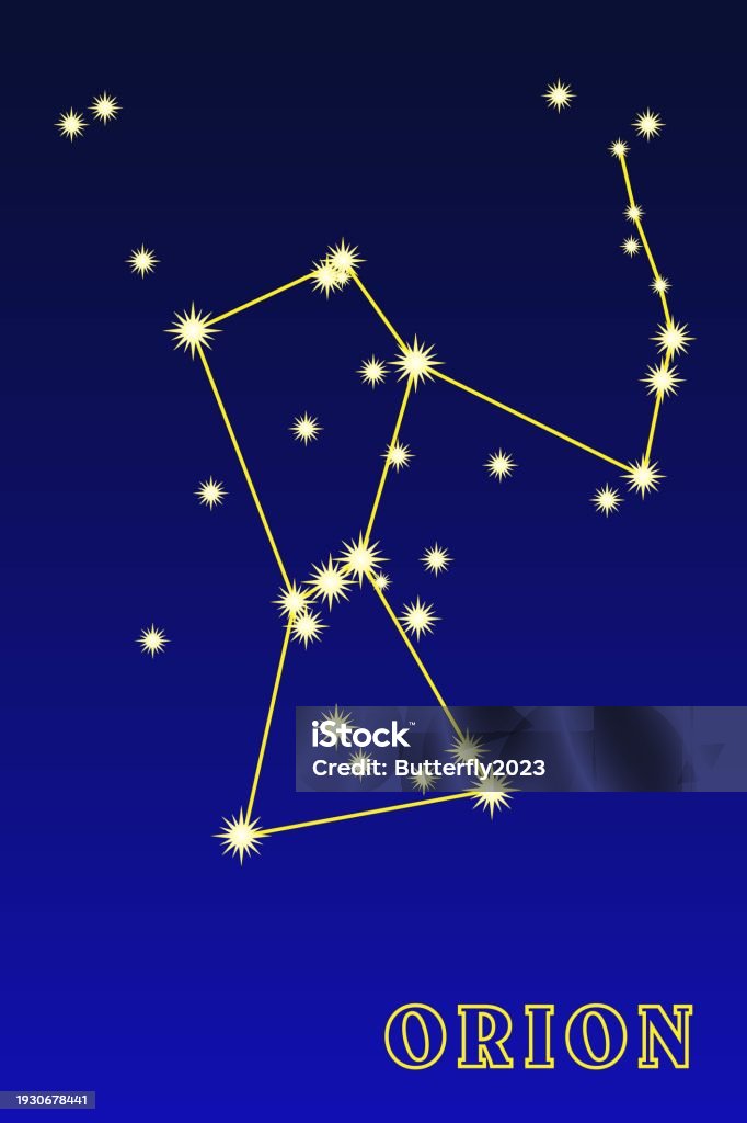 Orion Constellation Rotation Ilustración de Constellation Orion y más Vectores Libres de Derechos de ...