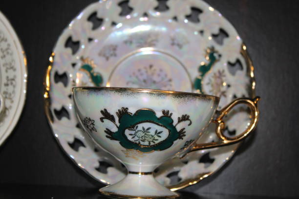 istock Vintage Porcelain Tea Cup On Display 1930689573