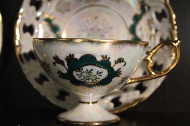 istock Vintage Porcelain Tea Cup On Display 1930690091