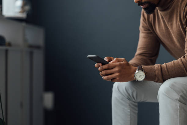 istock Businessman on Mobile Phone, a Close Up 1930804525