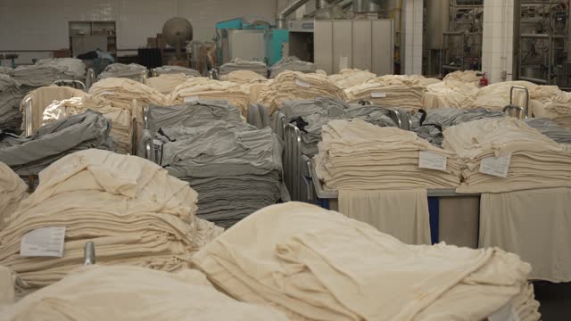 Dyeing of knitwear at the factory