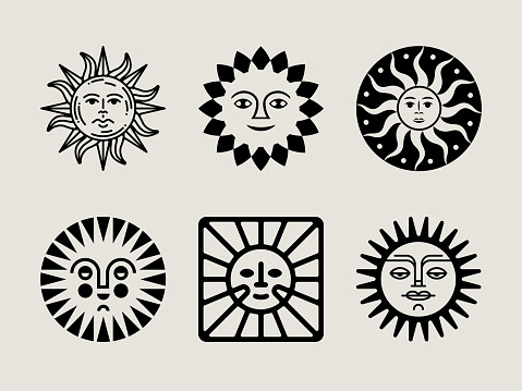 Retro Sun Icons