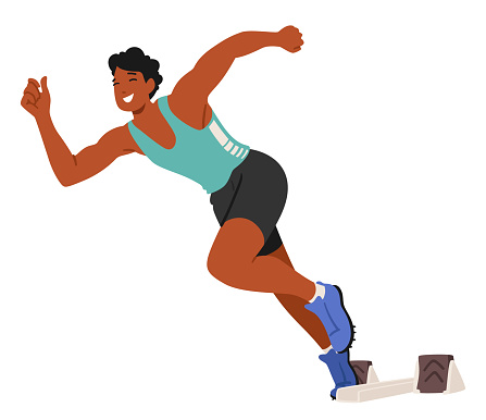 Dedicated Athlete Runner Displays Exceptional Speed Endurance And Dedicated Athlete Runner Displays Exceptional Speed Endurance And