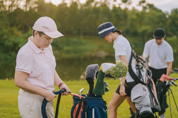 istock Asian Chinese golfers getting ready to play golf in golf course weekend early morning 1930981923