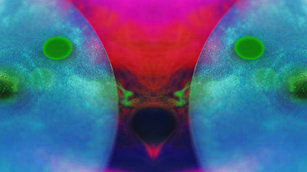 istock Glitter bubbles paint water drop color ink sphere 1931035232
