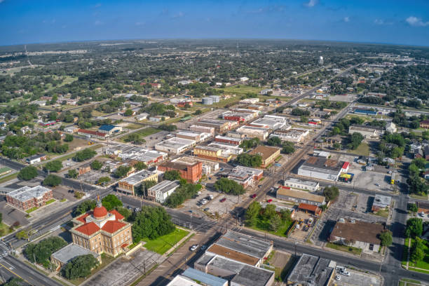 Aerial View of Beeville, Texas during Summer