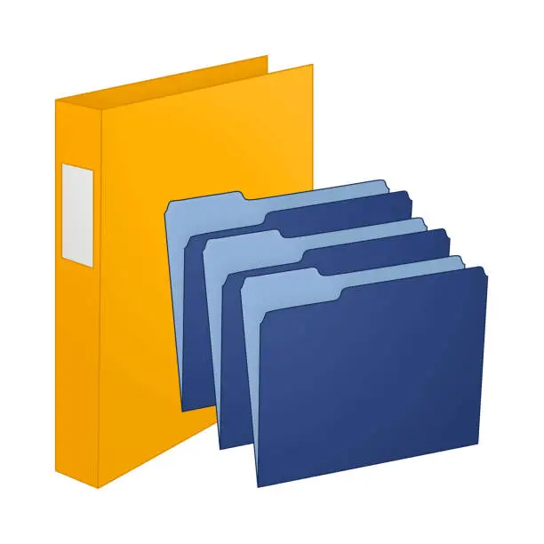 Vector illustration of folder