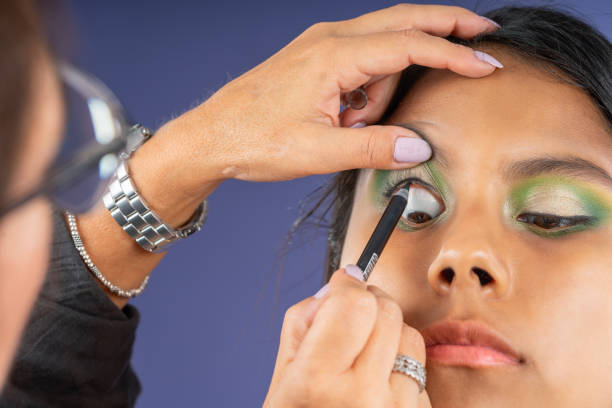 istock Eye makeup on young woman with open eyes 1931196027