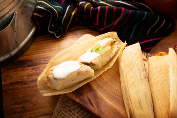 istock Rajas with Cheese Homemade Tamale Mexico 1931385899