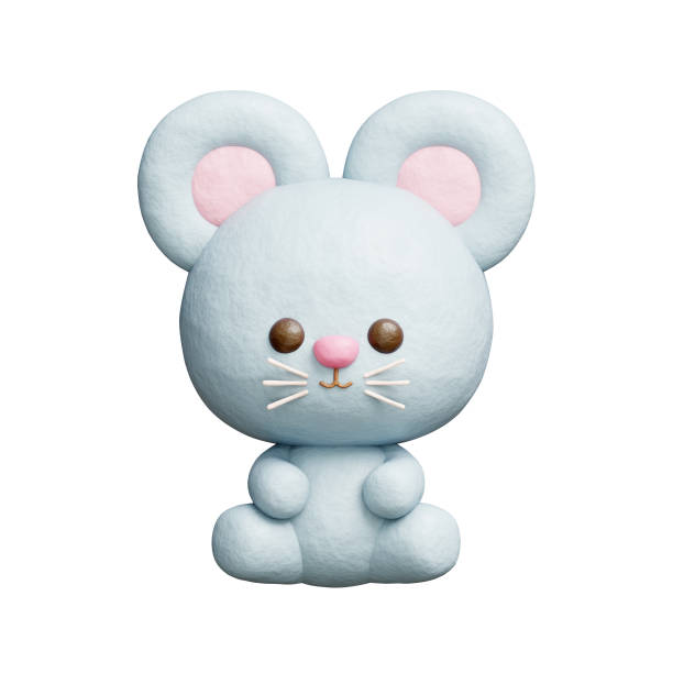 istock 3D cute rat, Cartoon animal character, 3D rendering. 1931430570