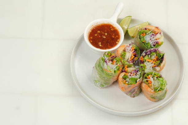 istock Spring Rolls With Shrimp in Rice Paper 1931466138