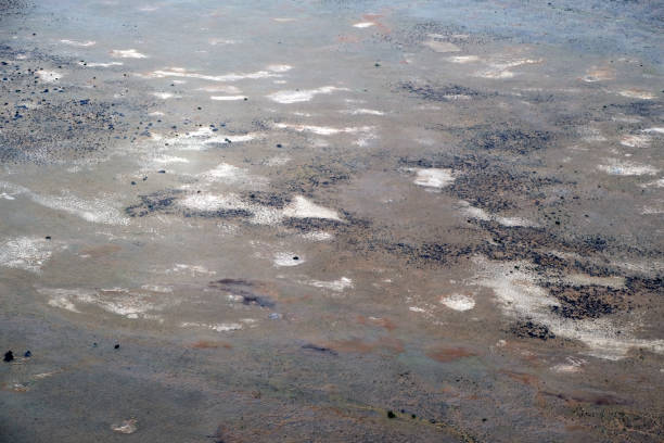 istock Kati Thanda–Lake Eyre surface, aerial view, South Australia 1931516995