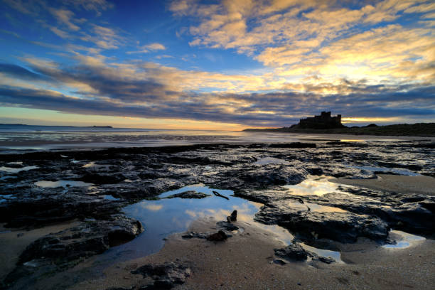 A stunning fresh sunrise with a stormy sky