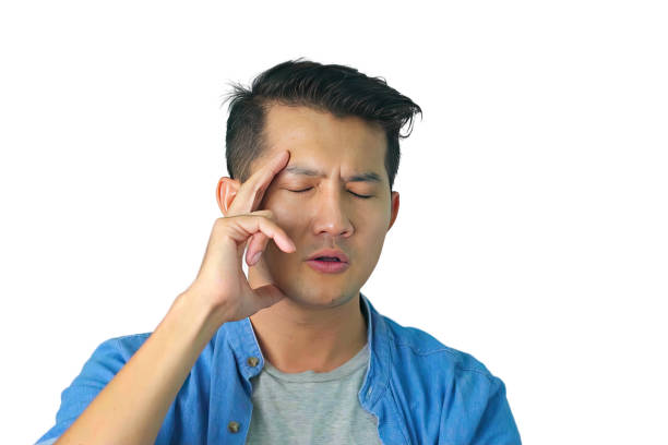 istock Asian man thinking Isolated on on white background. 1931606338