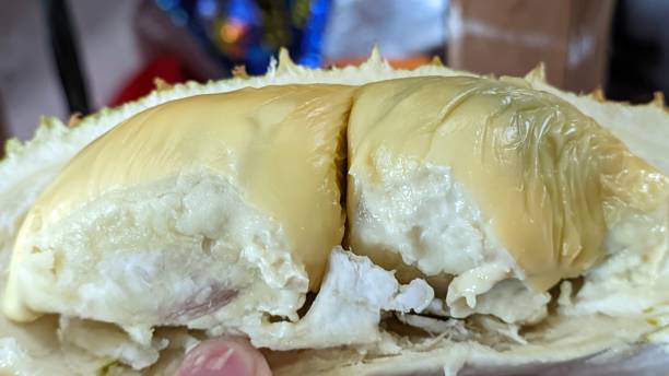 closeup of delicious durian fruit