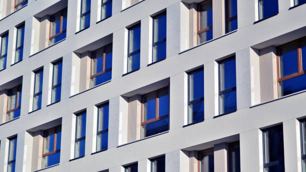 istock Residential area with modern apartment building. 1931672760