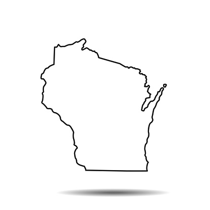 vector of the Wisconsin map