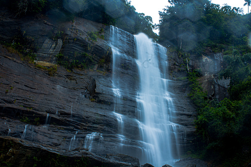 A stunning scenary of a beautiful falls situated in Ratnapura,Sri Lanka