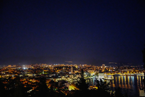 night view of Split