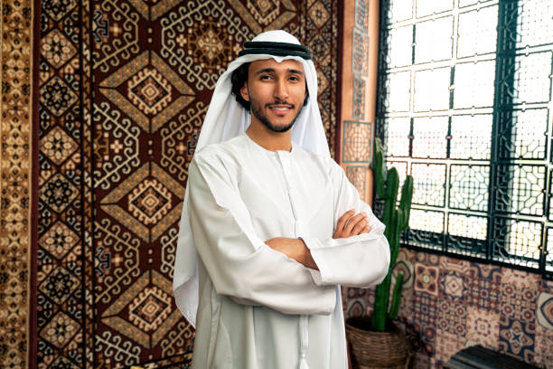 istock Man from emirati wearing kandura outfit 1931871338