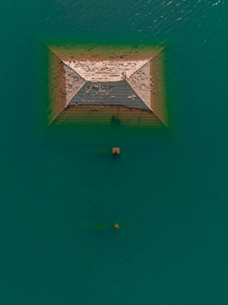 istock Sunken house by dam waters 1931875592