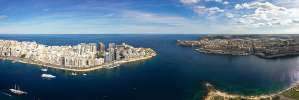 istock Sliema and Valletta cities captured from above for a breathtaking view 1931878244