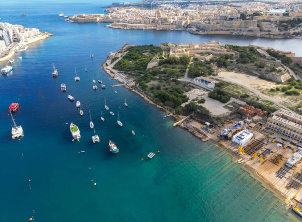 istock Sliema and Valletta cities captured from above for a breathtaking view 1931879302