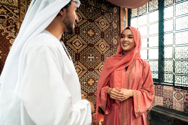 istock Young couple from Emirati spending time in a cafe 1931907806